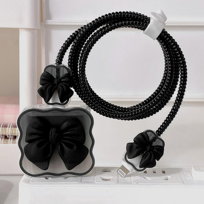 3D Love Heart töltővédő védőburkolat iPhone 15 14 13 12 11 töltőhöz 18W 20W szilikon tok kábeltekercselő tápadapter hüvely