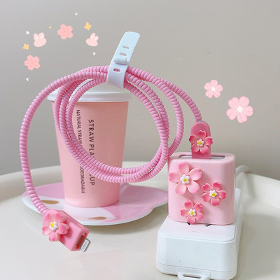 3D Love Heart töltővédő védőburkolat iPhone 15 14 13 12 11 töltőhöz 18W 20W szilikon tok kábeltekercselő tápadapter hüvely