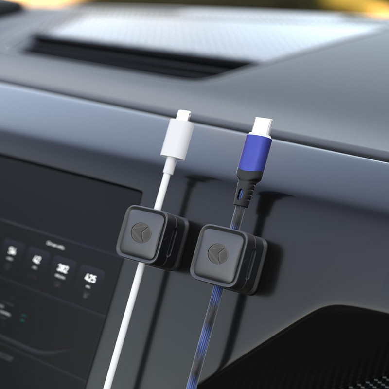 Mágneses telefonkábel-kezelő kapcsok Állítható kábeltároló kábeltartó Asztali kábelkezelés Vezetéktartó Kábelrendező csat