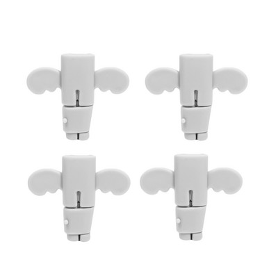 12/1 buc. Cablu de încărcare din silicon Protectori anti-rupere pentru cablu de date universal pentru telefonul mobil Cabluri tip înger Manșon de înfășurare