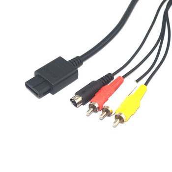 S-терминал SAV кабел за NGC/N64/SNES HDTV S-видео линия S-терминал AV кабел S-аудио видео кабел