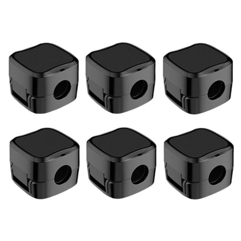 6X Agrafe magnetice pentru cablu pentru telefon Suport de cablu reglabil, neted, sub birou, Gestionare cabluri, Suport pentru organizator de cabluri