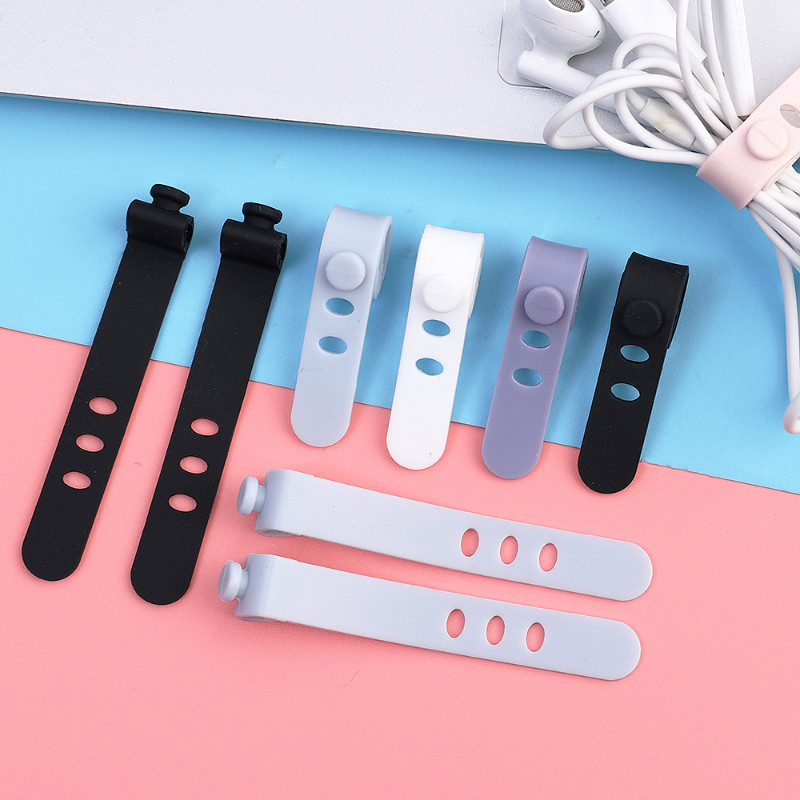 Silikono duomenų kabelio vyniotuvas ausinių segtukas Organizatoriaus laido raištis, skirtas maitinimo pelės ausinių įkrovikliui darbalaukio organizatoriaus kabeliams