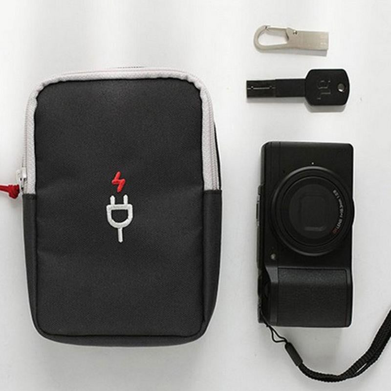 Pārnēsājams kabelis Digitālās uzglabāšanas somas Organizators USB sīkrīki Vadi Lādētājs Barošana Akumulators Rāvējslēdzējs Kosmētikas soma Korpuss Piederumi Prece