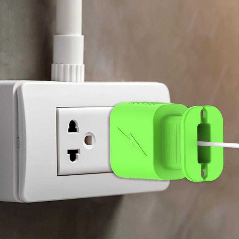 Datu kabeļa aizsargi lādētāja galvas apvalks AppleIphone 18/20w lādētāja korpusam pret krišanu tālruņa barošanas adaptera aizsargapvalks