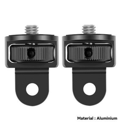 1/4 collas skrūvējams statīva adapteris 360, rotējošs stiprinājuma turētājs, kas paredzēts Go Pro 12 11 10 9 8 Insta360 One X X2 X3 X4 DJI kameras piederumi