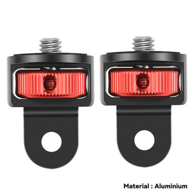 1/4 collas skrūvējams statīva adapteris 360, rotējošs stiprinājuma turētājs, kas paredzēts Go Pro 12 11 10 9 8 Insta360 One X X2 X3 X4 DJI kameras piederumi