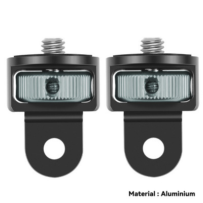 1/4 collas skrūvējams statīva adapteris 360, rotējošs stiprinājuma turētājs, kas paredzēts Go Pro 12 11 10 9 8 Insta360 One X X2 X3 X4 DJI kameras piederumi