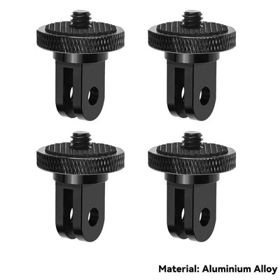 1/4 collas skrūvējams statīva adapteris 360, rotējošs stiprinājuma turētājs, kas paredzēts Go Pro 12 11 10 9 8 Insta360 One X X2 X3 X4 DJI kameras piederumi