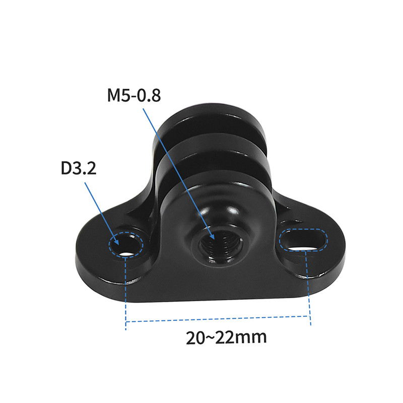 Darbības kameras turētājs mini velosipēda adaptera stiprinājuma pagarinājuma koda mērītājs Fiksēta sēdekļa pamatne 20 mm GoPro, kas paredzēts Garmin Bryton MTB velosipēdam