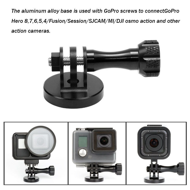 Gopro statīva stiprinājuma adapterim 1/4 vītnes adaptera CNC alumīnija sakausējumam GoPro For Hero 10 9 8 7 6 5 4 darbības kameras piederums
