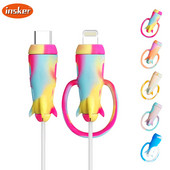 Capac cablu USB pentru iPhone Type-c/Micro-usb/Încărcător de iluminat Protector de sârmă Telefon mobil Cablu de date universal Economizor din silicon