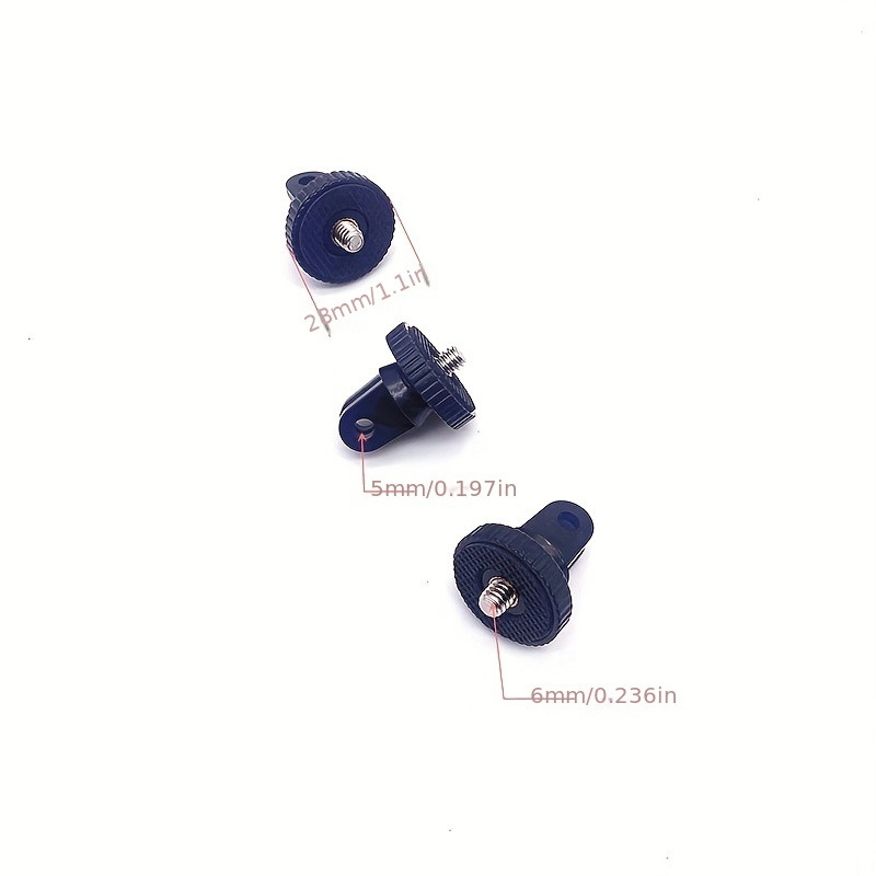 Statīva adaptera stiprinājumi Gopro 11 10 9 8 7 6 5 4 3 2 1/4-20 Skrūvējamais adapteris Go Pro Hero YI 4K SJ4000 EKEN H9R DBPOWER kamerai