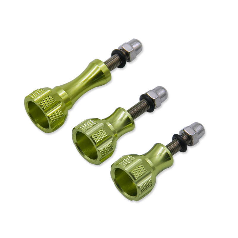 3 gab Alumīnija īkšķa kloķa skrūve, kas paredzēta GoPro Hero 7 6 5 4 Xiaomi Yi 4K Sjcam SJ4000 H9 korpusam statīva stiprinājuma kameras piederums