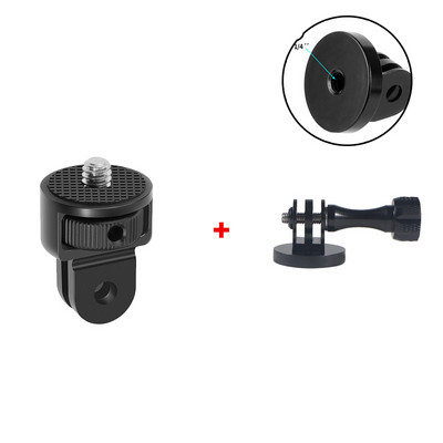 Alumiiniumisulamist 1/4-tolline kruviga statiiviadapter 360 pöörleva kinnituse hoidik Go Pro jaoks 12 11 10 9 Insta-360 X3 X4 kaameratarvikud