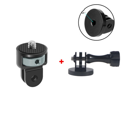 Alumiiniumisulamist 1/4-tolline kruviga statiiviadapter 360 pöörleva kinnituse hoidik Go Pro jaoks 12 11 10 9 Insta-360 X3 X4 kaameratarvikud