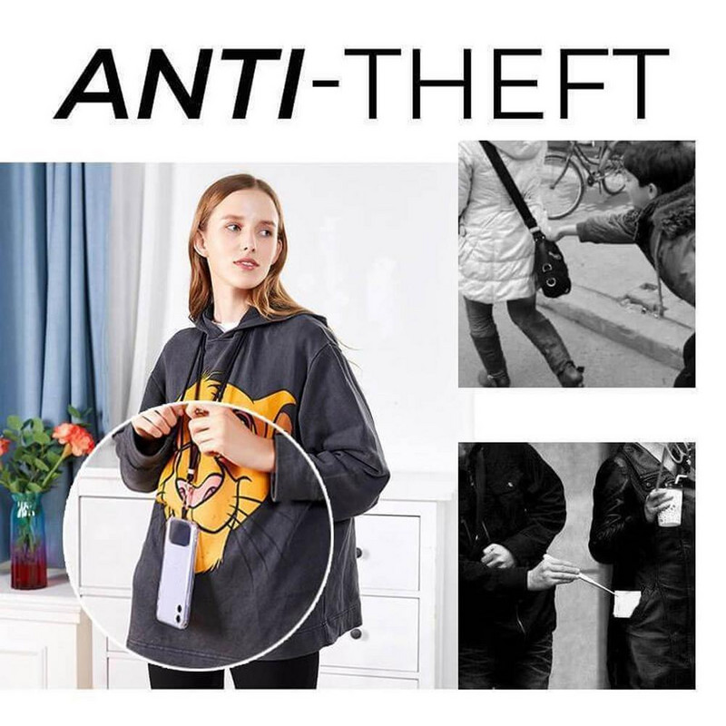 Șnur universale pentru telefonul încrucișat cu plasture, snur reglabil pentru telefon mobil, frânghie pentru gât, cablu de agățat pentru telefon mobil, curea de telefon