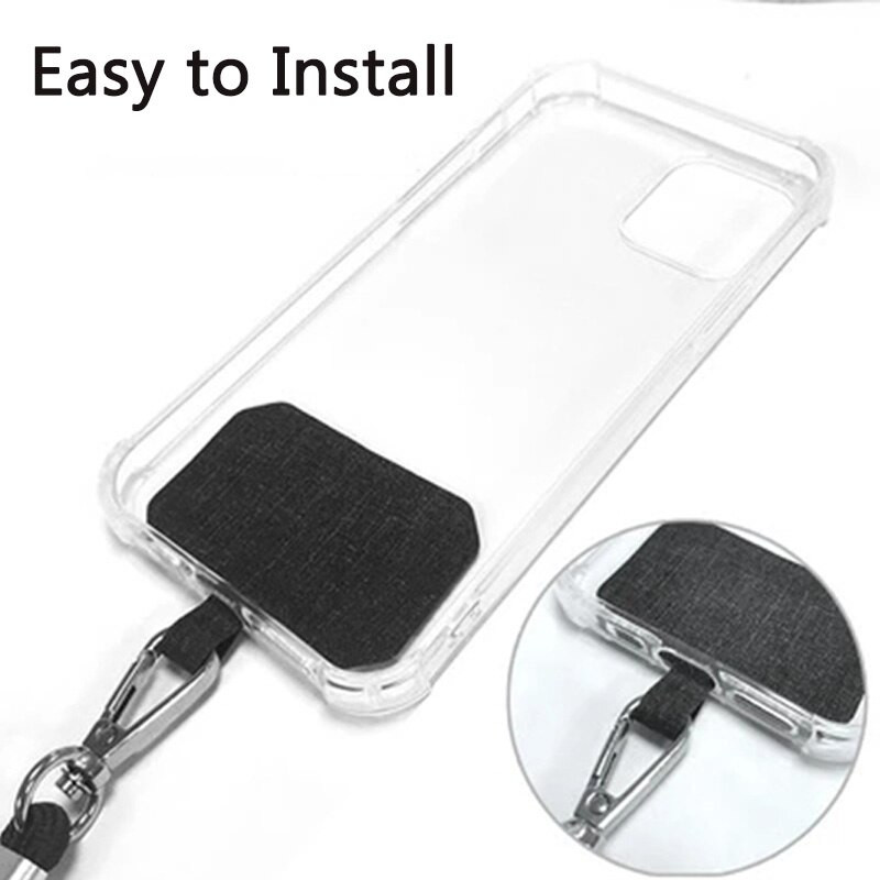 Șnur universale pentru telefonul încrucișat cu plasture, snur reglabil pentru telefon mobil, frânghie pentru gât, cablu de agățat pentru telefon mobil, curea de telefon