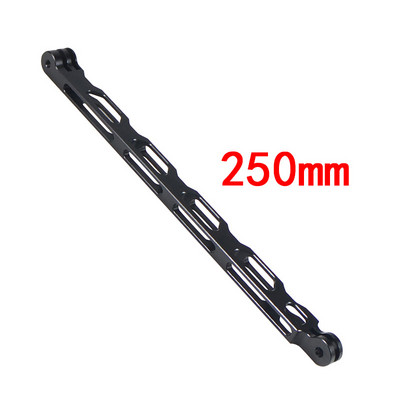 Gopro piederumiem CNC sakausējuma pagarinājuma stabs, alumīnija stiprinājuma ķiveres roka, pašbildes nūja Go Pro 11 Xiaomi Yi DJI darbības kamerai