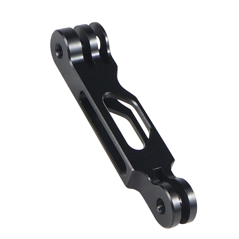 Gopro piederumiem CNC sakausējuma pagarinājuma stabs, alumīnija stiprinājuma ķiveres roka, pašbildes nūja Go Pro 11 Xiaomi Yi DJI darbības kamerai