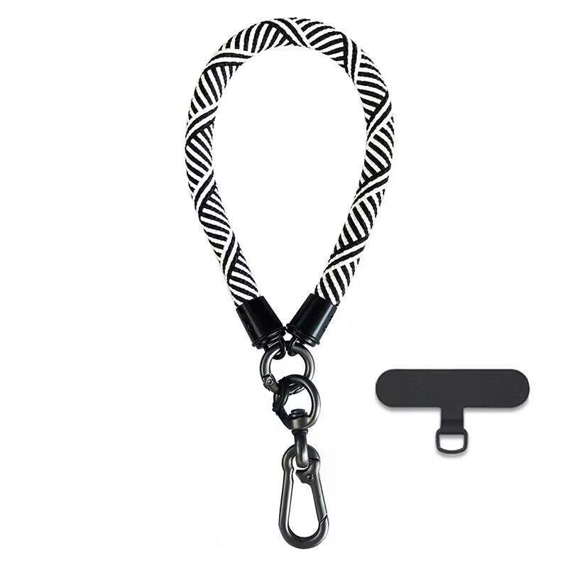 8 mm jauna austa mobilā tālruņa auklas aproce Krāsaina austiņa austiņām Atslēgām Maks Biezāka drošības aproce 32cm