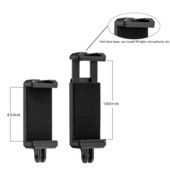 Tālruņa turētāja klipu kronšteina adapteris viedtālrunim Iphone Huawei Samsung statīva 1/4 collas uzgriežņa caurums Gopro Selfie Stick piederumi