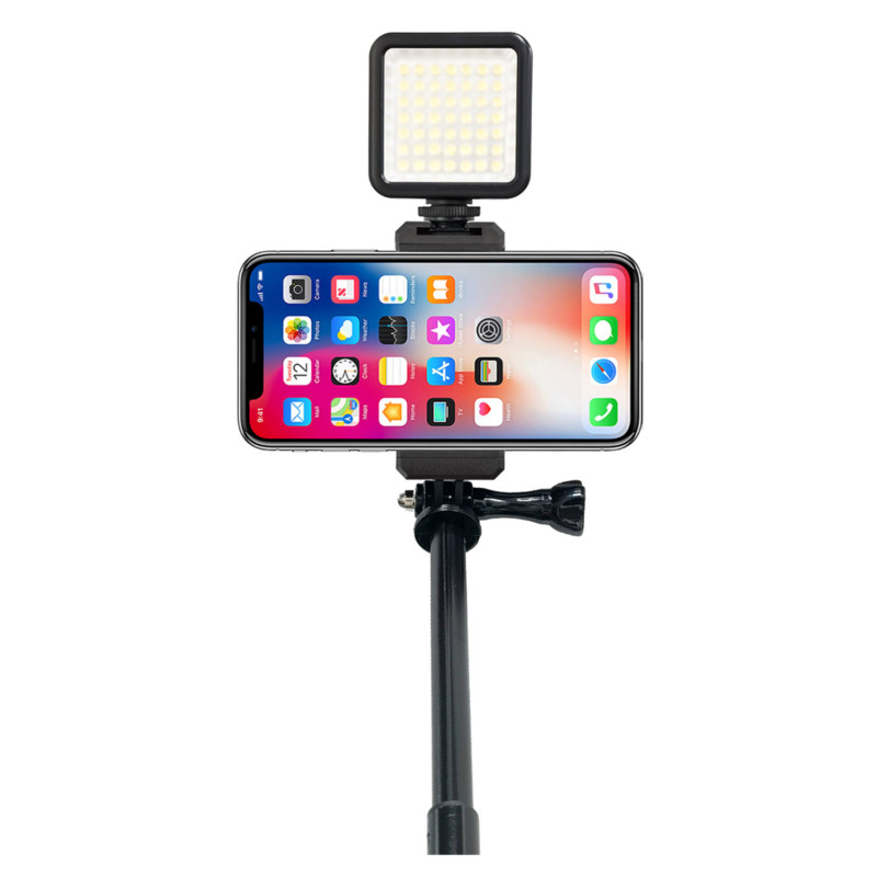 Tālruņa turētāja klipu kronšteina adapteris viedtālrunim Iphone Huawei Samsung statīva 1/4 collas uzgriežņa caurums Gopro Selfie Stick piederumi