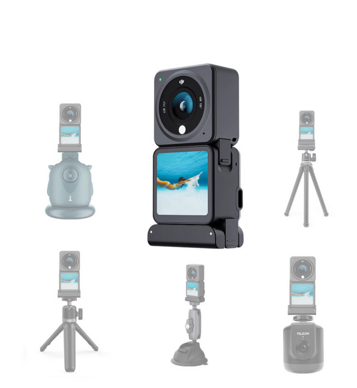 DJI Osmo Action4 Tartozékokhoz Mágneses talpra szerelhető 1/4 adapter interfész mágneses állvány csatlakozó Dji Action 3 2 kamerához