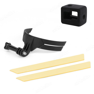 Motocikla ķiveres zoda statīva stiprinājuma turētājs priekš DJI Action 4 2 3 pilnas sejas turētājs GoPro 12 11 10 9 8 Action kameras aksesuārs