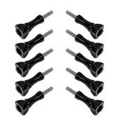 1/10 tk pikkade pöidlakruvide komplekt, mis ühildub GoPro 12 11 10 9 spordikaameratega Roostevabast terasest kruvisid on lihtne pingutada ja lahti keerata