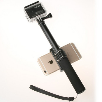 Self Selfie Stick Handheld Extendable Pole Monopod Phone Holder Adapter for Go Pro HERO 12 11 DJI OSMO Pocket Action 4 3 Camera