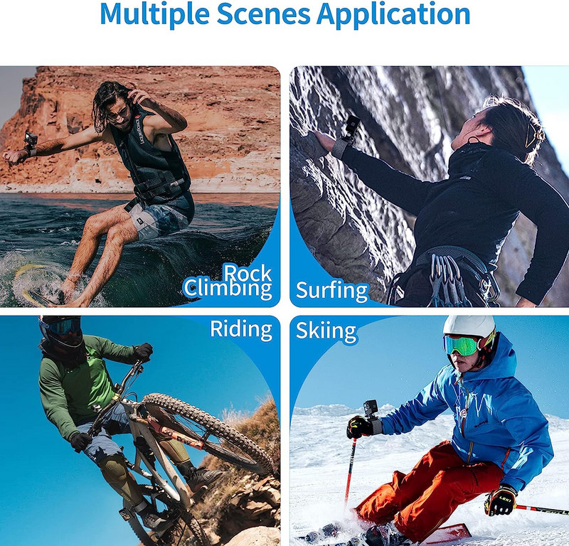 360 grādu rotācijas rokas siksnas stiprinājums, kas paredzēts GoPro 12 11 10 9 rokas cimdu plaukstas siksnas stiprinājums DJI OSMO Action 4 kameras piederumiem