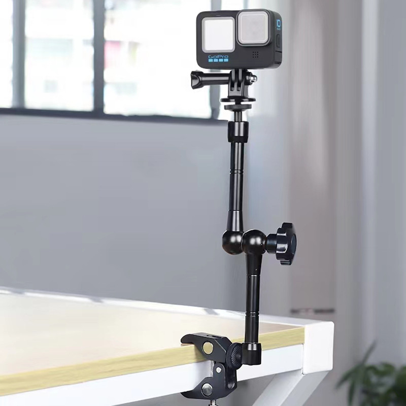 Automašīnas darbības kameras stiprinājuma kronšteina fiksācija Gopro automašīnas stiprinājuma sporta kameras atbalsts Go Pro Hero 10 9 8 7 6 5 DJI Osmo Insta360
