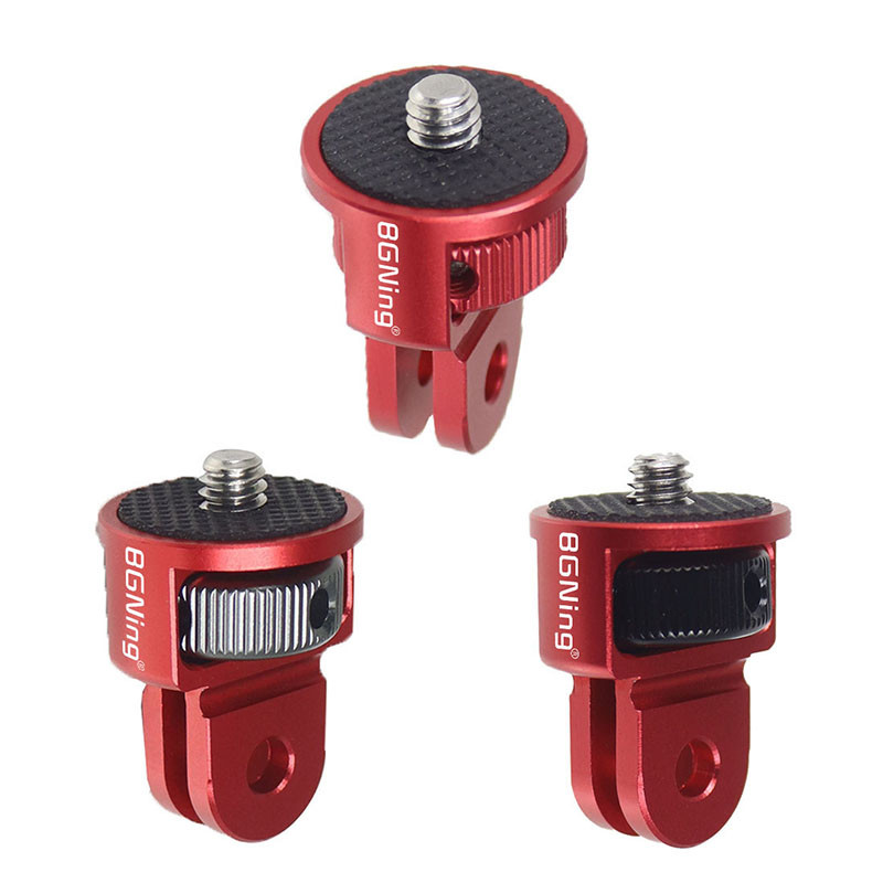 BGNING 360 Περιστρεφόμενη 1/4 ιντσών Βίδα προσαρμογέα Mini Tripod Mount CNC για GoPro Hero 11 10 5 Για κάμερα Insta360 ONE X3 X2 Xiaomi 4K