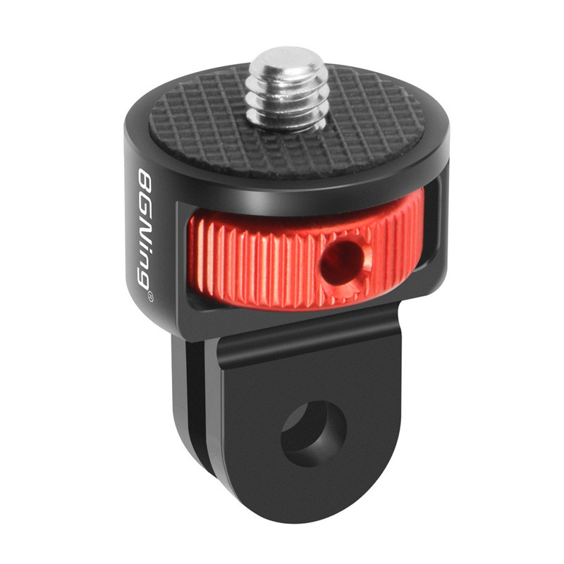 BGNING 360 Περιστρεφόμενη 1/4 ιντσών Βίδα προσαρμογέα Mini Tripod Mount CNC για GoPro Hero 11 10 5 Για κάμερα Insta360 ONE X3 X2 Xiaomi 4K