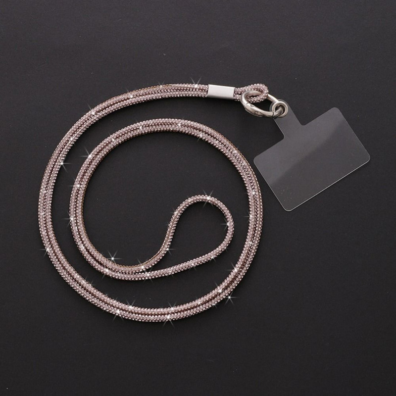 Snur pentru telefon cu stras de cristal Bling Bling de lux Diamond Bright Telefon Anti-pierdere Snur pentru agățat Accesorii pentru telefon