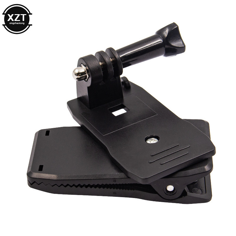 360 grādu rotācijas cepures jostas mugursomas skavas stiprinājums Gopro Hero 4 Session/4/3+/ Hero 3/2 slēpošanas darbības kameras piederumi