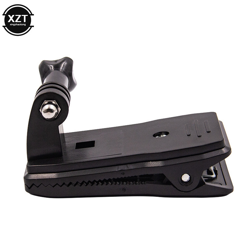 360 grādu rotācijas cepures jostas mugursomas skavas stiprinājums Gopro Hero 4 Session/4/3+/ Hero 3/2 slēpošanas darbības kameras piederumi