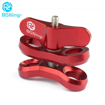 CNC leptir stezaljka 2 3 Nosač ronilačke svjetiljke s otvorenim rupama Konektor za tronožac Adapter za montiranje na kuglastu glavu za GoPro sportsku SLR kameru