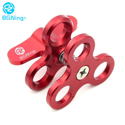 CNC leptir stezaljka 2 3 Nosač ronilačke svjetiljke s otvorenim rupama Konektor za tronožac Adapter za montiranje na kuglastu glavu za GoPro sportsku SLR kameru