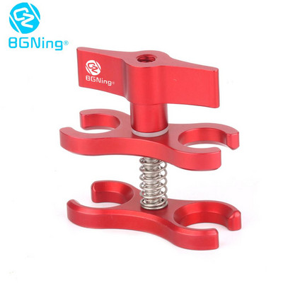 CNC leptir stezaljka 2 3 Nosač ronilačke svjetiljke s otvorenim rupama Konektor za tronožac Adapter za montiranje na kuglastu glavu za GoPro sportsku SLR kameru