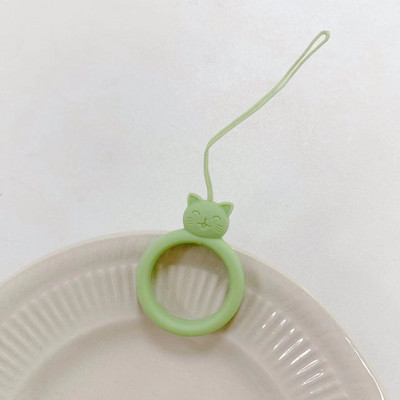 2023. gada jauns modes mobilā tālruņa korpuss Sling Cat Silikona gredzens Sling Short Animal Cartoon Key Sling スマホ ショルダーストラップtālruņa šarmu siksniņa