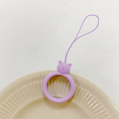 2023. gada jauns modes mobilā tālruņa korpuss Sling Cat Silikona gredzens Sling Short Animal Cartoon Key Sling スマホ ショルダーストラップtālruņa šarmu siksniņa