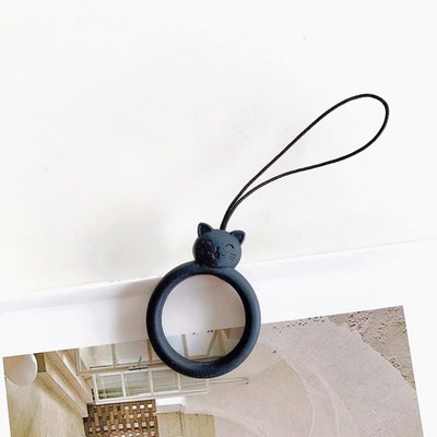 2023. gada jauns modes mobilā tālruņa korpuss Sling Cat Silikona gredzens Sling Short Animal Cartoon Key Sling スマホ ショルダーストラップtālruņa šarmu siksniņa