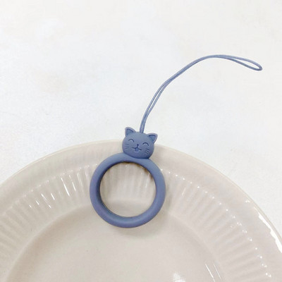 2023. gada jauns modes mobilā tālruņa korpuss Sling Cat Silikona gredzens Sling Short Animal Cartoon Key Sling スマホ ショルダーストラップtālruņa šarmu siksniņa