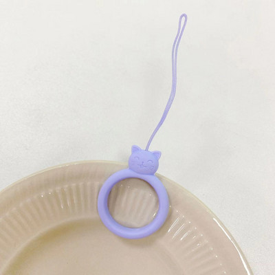 2023. gada jauns modes mobilā tālruņa korpuss Sling Cat Silikona gredzens Sling Short Animal Cartoon Key Sling スマホ ショルダーストラップtālruņa šarmu siksniņa