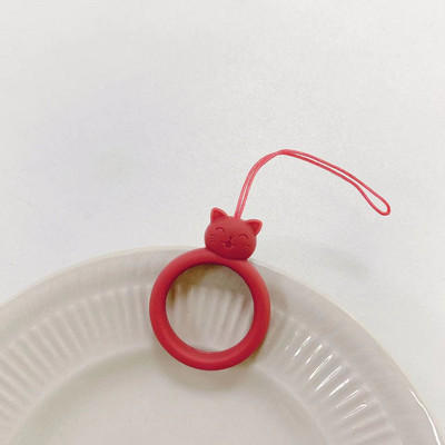 2023. gada jauns modes mobilā tālruņa korpuss Sling Cat Silikona gredzens Sling Short Animal Cartoon Key Sling スマホ ショルダーストラップtālruņa šarmu siksniņa