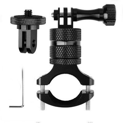 Για τιμόνι κάμερας βάσης ποδηλάτου Περιστροφή 360 μοιρών Βάση κάμερας ποδηλάτου για ποδήλατο βουνού/μοτοσικλέτα για Gopro Hero 12 11 10 9