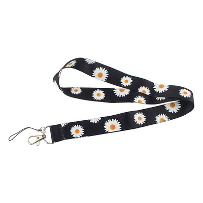 Akreditācijas apliecības turētājs Jauna modes mazā margrietiņa štrope Id emblēmas turētājs atslēgu piekariņš ID kartes caurlaide sporta zāle mobilās emblēmas atslēgu turētājs atslēgu piekariņi