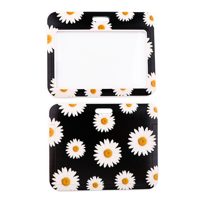 Akreditācijas apliecības turētājs Jauna modes mazā margrietiņa štrope Id emblēmas turētājs atslēgu piekariņš ID kartes caurlaide sporta zāle mobilās emblēmas atslēgu turētājs atslēgu piekariņi